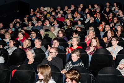 Der Kinosaal war bei Tacheles, der Dokumentarfilmreihe, am Sonntagabend im Kinopolis Freiberg fast voll.