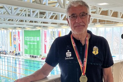 Titel-Hattrick bei der Deutschen Meisterschaft: Siegfried Anders.