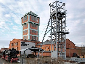            Das Bergbaumuseum in Oelsnitz.