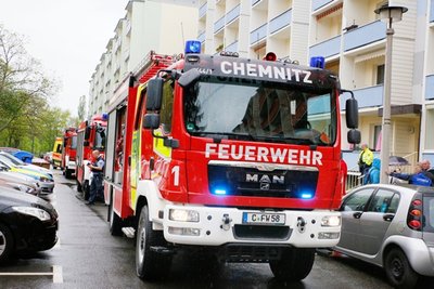 Die Feuerwehr rückte mit einem Großaufgebot an, um den Brand zu löschen.