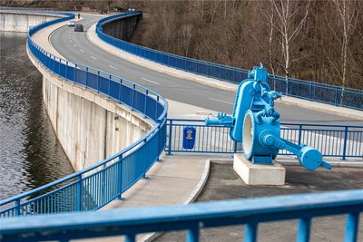 In die Staumauer und ins Schieberhaus können Besucher am kommenden Sonntag einen Blick werfen.