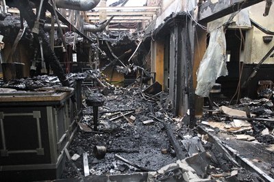 Das Feuer hat große Teile der Inneneinrichtung der Freiberger Diskothek zerstört.