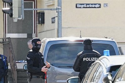 Einsatzkräfte einer Spezialeinheit der Polizei. 