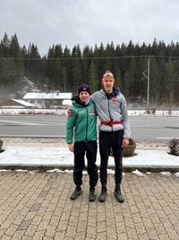 Jonas Albrecht (links) und Janik Weidlich (rechts) vom VSC Klingenthal