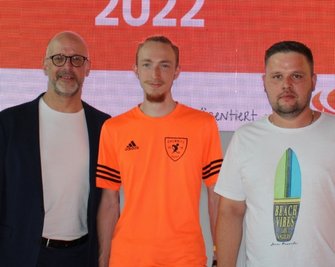Ausgezeichnete Ehrenamtler: Floorfighters-Vorstand Oliver Günther, Hockeytrainer Max Zychski und Fußballtrainer Marcel Richter (v.l.). 