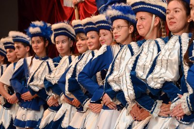 Die Breitenauer Funkengarde ist wieder voll in ihrem Element.
