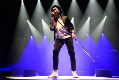 Johannes Oerding bei seinem Konzert in der Arena Leipzig.