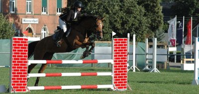 Theres Ranft (Meusener Pferdefreunde) trug sich bereits am Freitagabend in die Siegerliste beim 30. Reitturnier in Altmittweida ein. Bei noch bestem Wetter meisterte sie den Parcours in der Springprüfung der Klasse A** am schnellsten. 