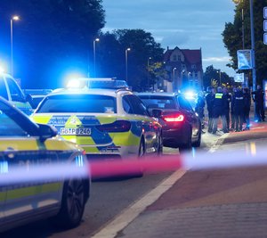 Die Polizei sperrte den Tatort weiträumig ab. 