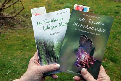 2024 und dieses Jahr erschienen die beiden Gedichtbände von Marion Schwarz aus Remse.
