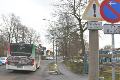 Die Zuger Straße in Freiberg - hier von der Brander Straße aus gesehen - soll komplett saniert werden.
