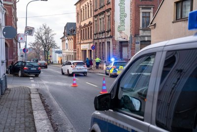 Die Straße wurde einseitig gesperrt. 