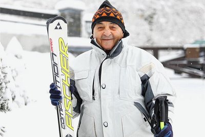 Eberhard Riedel aus Oberwiesenthal gewann 1961 das Weltcuprennen im Riesenslalom in Adelboden.