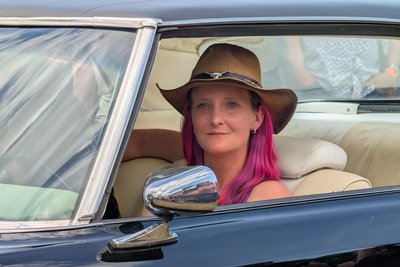 Linda Birndt aus Marienberg hat den Impala Sport Coupe zusammen mit ihrem Mann aufgebaut.