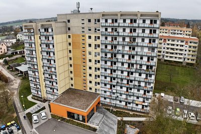 Im Hochhaus in Thalheim gab es einen Besichtigungstag.