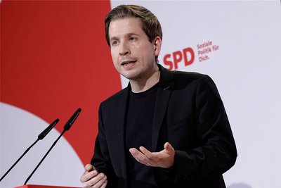 SPD-Generalsekretär Kevin Kühnert war 2023 häufiger in den Talkshows von ARD und ZDF zu Gast als jeder andere Politiker.