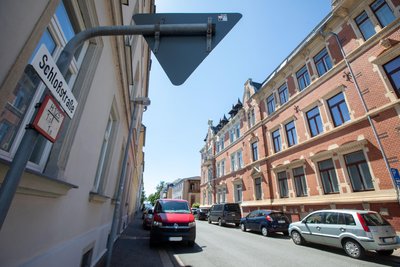 Schloßstraße: Nächste Woche sollen auf einem Teil Verkehrsregeln geändert werden.