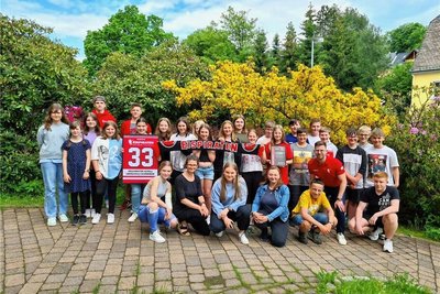 Schüler der Geschwister-Scholl-Schule haben eine Partnerschaft mit den Crimmitschauer Eispiraten. 