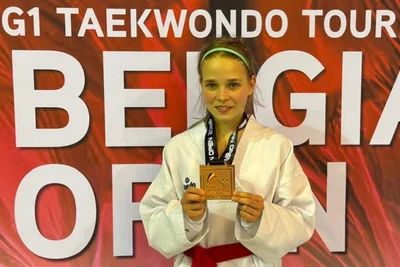 Mayla Richter vom Zwönitzer HSV holte bei den Belgium Open Bronze.