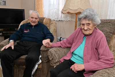 Horst und Rosemarie Schauwecker sind seit 75 Jahren verheiratet.