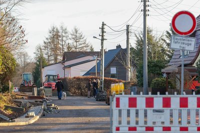 Dieser Abschnitt der Zechenstraße soll in den nächsten Tagen fertig werden.