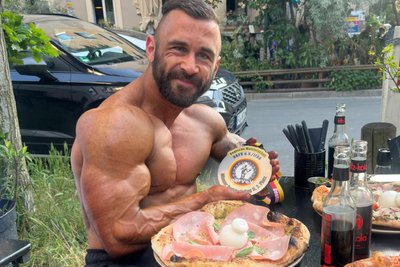Dies ist eine von nur zwei Pizzen, die Justin Klitzke während der vergangenen acht Monate zu sich genommen hat – als Belohnung für DM-Silber.