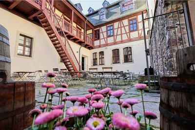 Auch der Innenhof wird für Veranstaltungen verschiedener Art gern genutzt. 