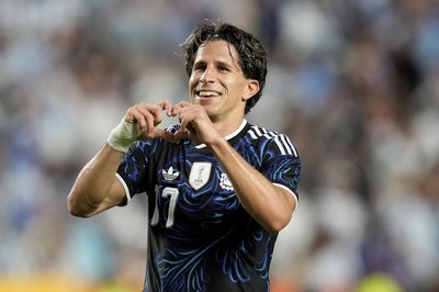Herzlichen Glückwunsch, Giuliano Simeone: Harald Glööckler gefallen die argentinischen Auswärtstrikots sehr. (Archivfoto)
