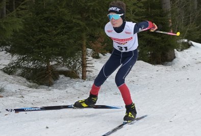 Kombinierer Fritz Ungethüm vom VSC Klingenthal gewann in Johanngeorgenstadt alle vier Tageswertungen. 