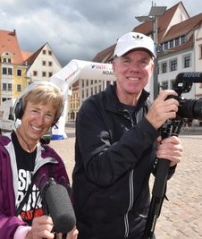 Die weiteste Anreise hatten Gabriele und Mark Hayes. Das Filmteam war aus Los Angeles angereist.