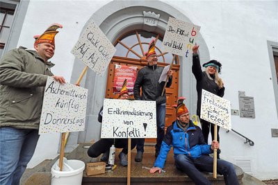 Wie hier in Freiberg haben die Narren an diesem Wochenende ganz Mittelsachsen im Griff.
