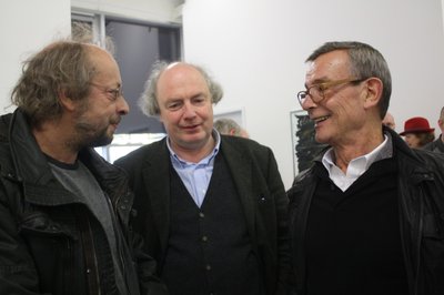Zahlreiche Künstler der Region, so der Chemnitzer Maler Osmar Osten (Mitte), zählten zu den Freunden von Johannes Schulze. Zum Teil sammelte er auch deren Werke. 