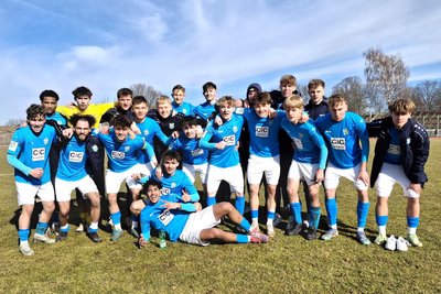Die U 19 des Chemnitzer FC kann jubeln. Das Team hat den 1. FC Heidenheim 2:1 geschlagen.