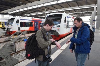 Warten auf die neuen Citylink-Züge.