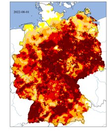 Dürremonitor August 2022