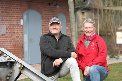 Heiko Thalheim (l.) und Roland Eschner nehmen es in die Hand, Wandern in Geringswalde wieder populär zu machen.