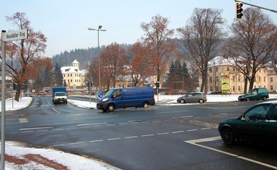 Die stark befahrene Kreuzung am Beierfelder Dreieck ist das nächste Kreisverkehrsprojekt in Schwarzenberg.
