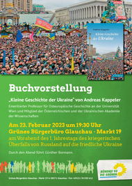 Ausschnitt aus dem Plakat zur Buchvorstellung am 23.02.2023 in Glauchau.