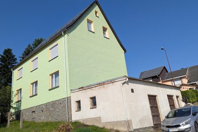 Das Gebäude Fohlengartenweg 13 ist in Elterlein als Biathlonhaus bekannt.