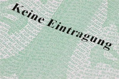 Auf diesen Schriftzug kommt es in einem Führungszeugnis an. Alles andere kann Probleme bereiten.