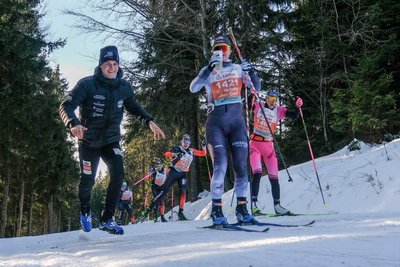Mit ihren Weltcup-Starts und ihrem 2. Platz beim American Birkebeiner war Anna-Maria Dietze (vorn) die erfolgreichste Starterin des Teams „Generation 2“.
