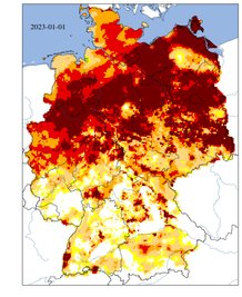Dürremonitor Januar 2023
