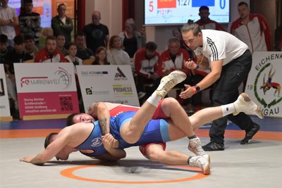Auch die Qualitäten von 75-Kilo-Mann Marco Scherf (in Rot) sind am Samstag gefragt.