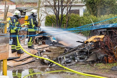 Im Einsatz waren 47 Kameraden der umliegenden Feuerwehren.