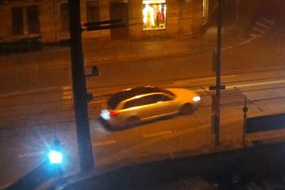 Das Fluchtfahrzeug: ein Audi A6.