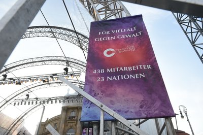 Die Theater Chemnitz werben für "Kultur der Offenheit und Vielfalt".