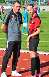 Hatten trotz weniger Siege gut lachen: Die Langenauer Kim Seydel (r.) und Vitali Budryev. 