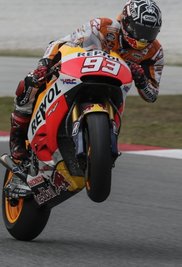 Marc Marquez testete u. a. Ende Februar in Sepang seine Honda RC 213 V für die neue Saison.
