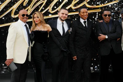 Mitglieder der Jackson-Familie feiern die Biopic-Premiere in Los Angeles. (Archivbild) 