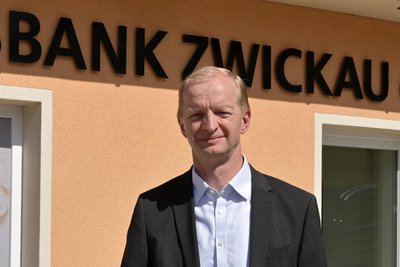 Tassilo Rödel ist Vorstandsvorsitzender der Volksbank Zwickau.